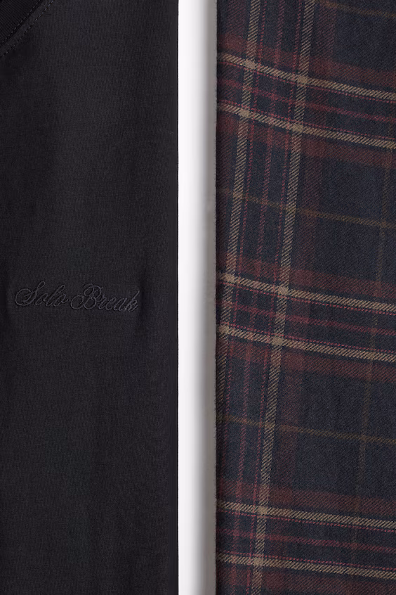 Пижама из свитера и брюк из хлопка