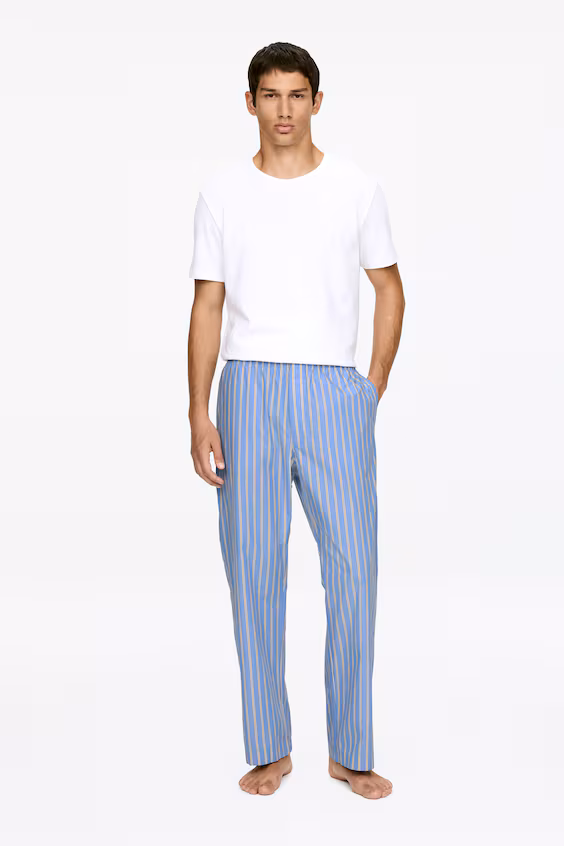 Пижамные брюки из поплина