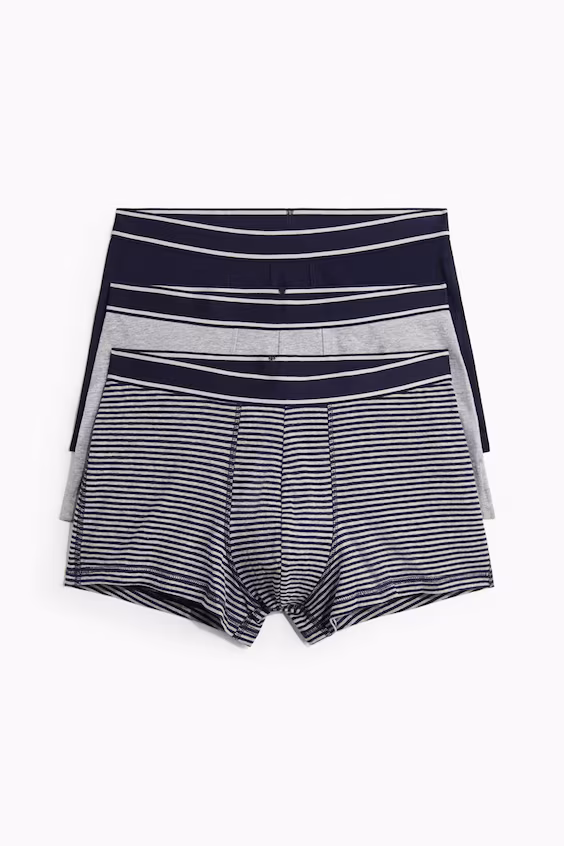 Пакет из 3 коротких тканевых боксеров