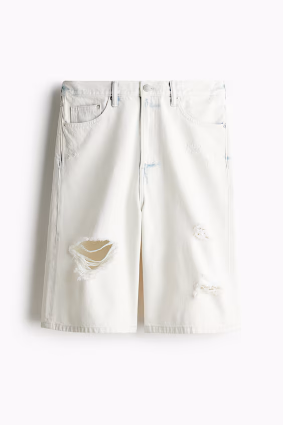 Джинсовые шорты baggy