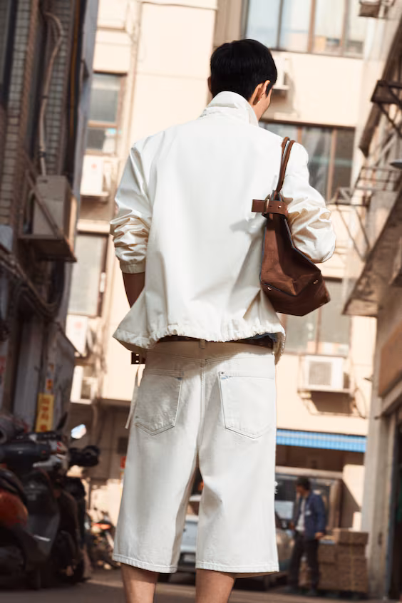 Джинсовые шорты baggy