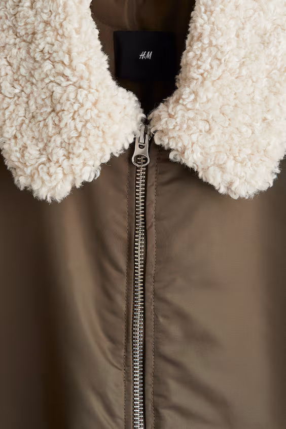 Куртка из нейлона свободного кроя