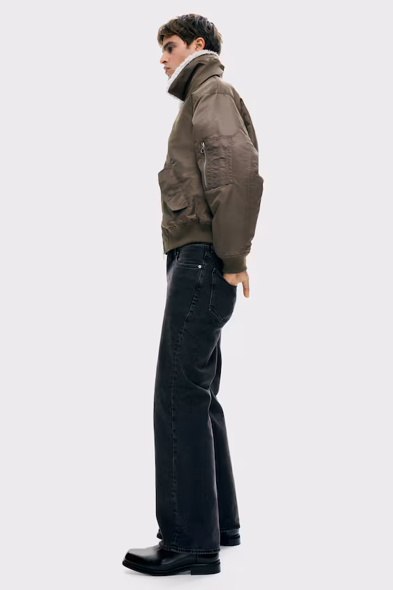 Куртка из нейлона свободного кроя