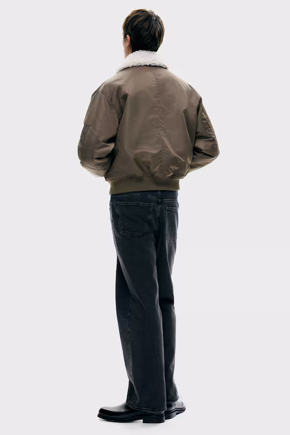 Куртка из нейлона свободного кроя