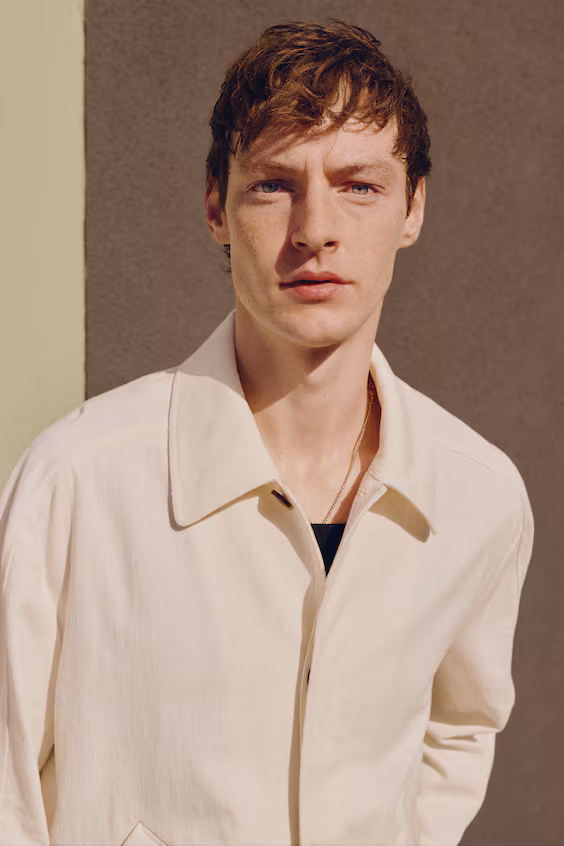 Пиджак из льняной смеси стандартного кроя