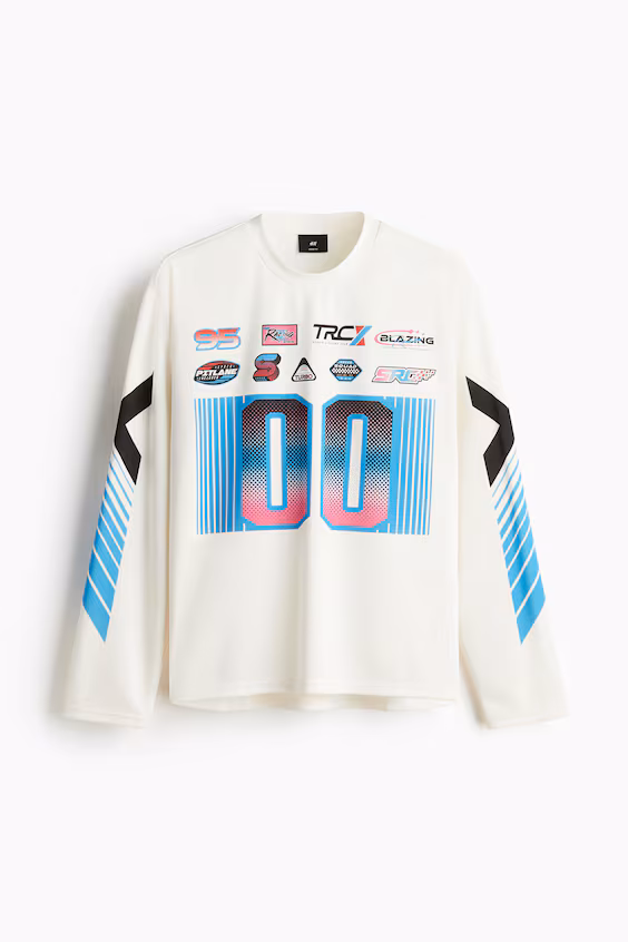 Свитер с длинными рукавами из сетчатого материала loose fit