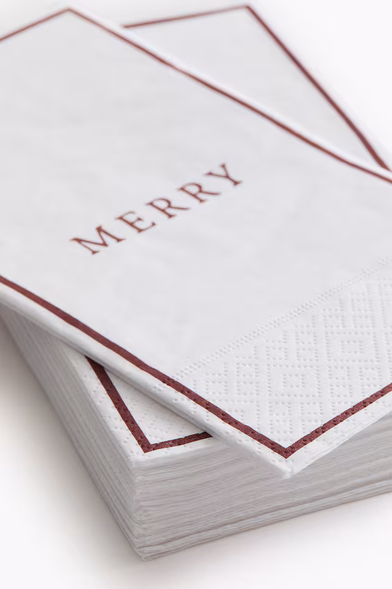 Набор из 15 бумажных салфеток