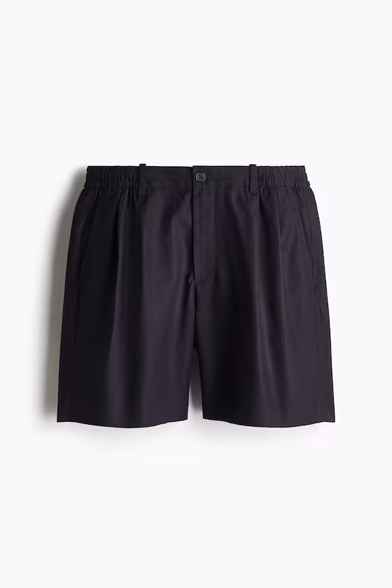 Шорты из смесового льна relaxed fit