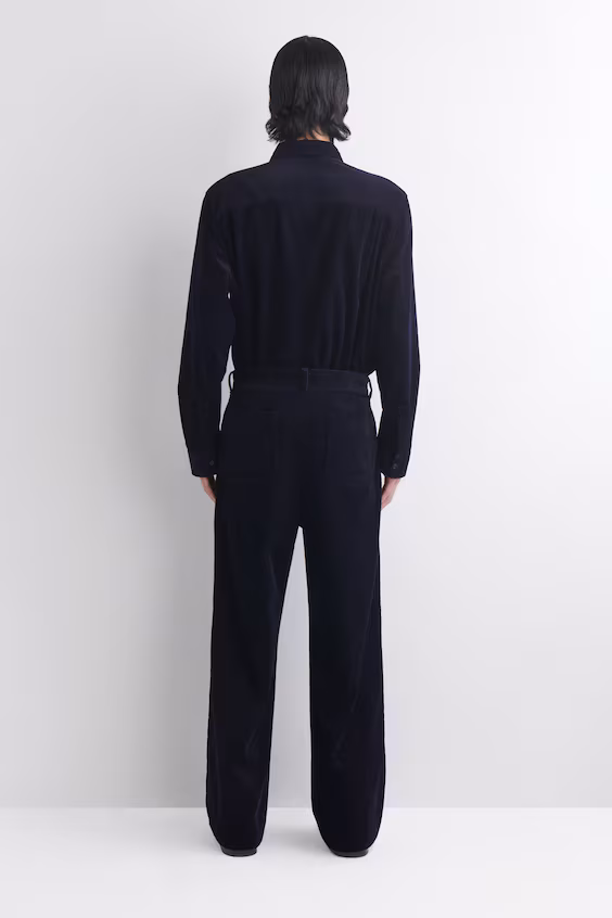 Брюки из вельвета с широкими штанинами