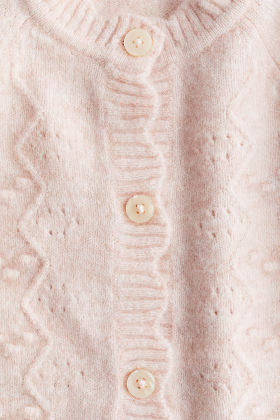 Джемпер из трикотажа с волнистыми краями