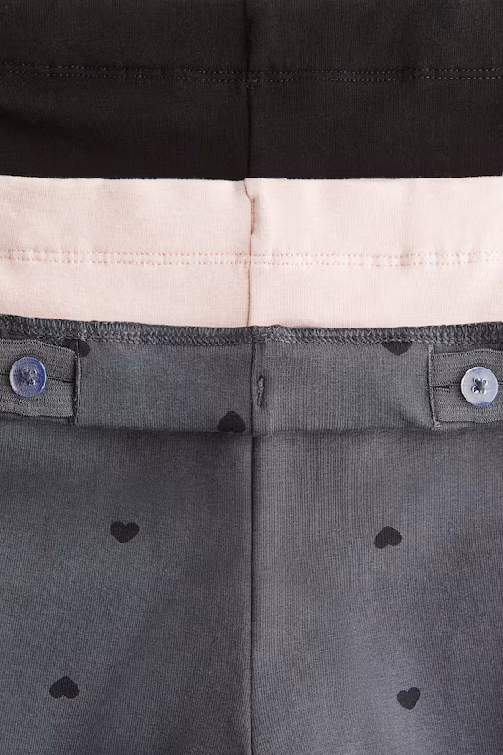 Пачка из 3 лосин в джерси с начесом