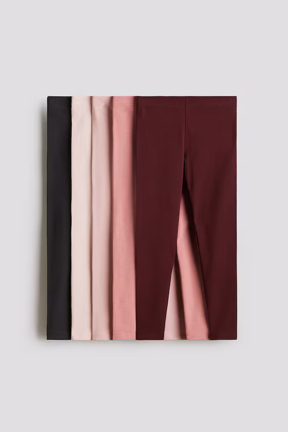 Пачка из 5 лосин в джерси