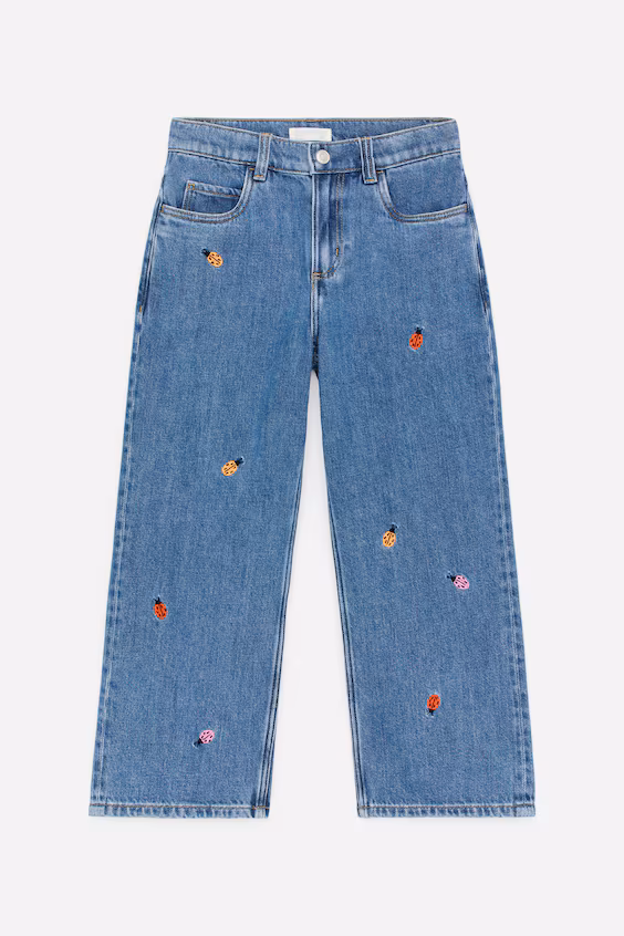 Вышитые джинсы