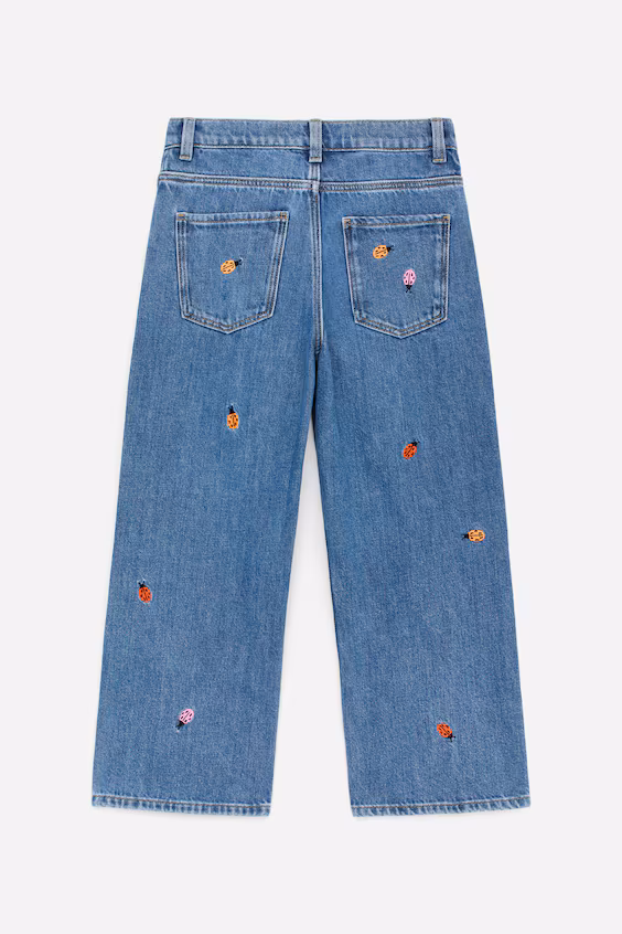 Вышитые джинсы