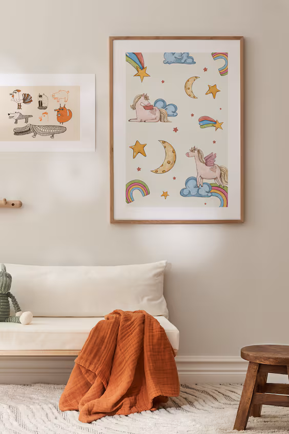 Постер единорог ii