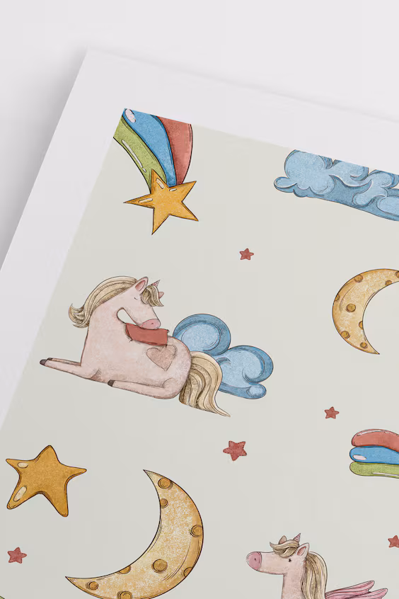 Постер единорог ii