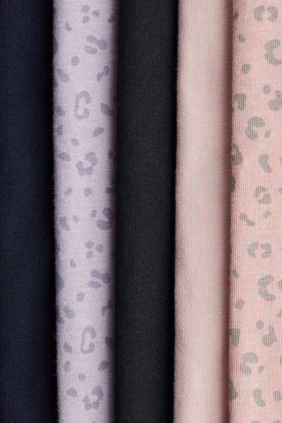 Набор из 5 леггинсов из джерси