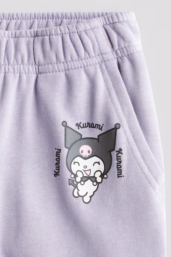 Спортивные брюки из мольтона с принтом