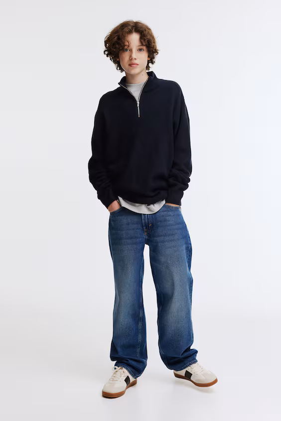 Джинсы свободного кроя h&m