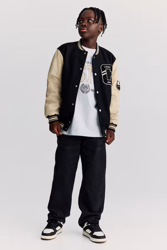 Джинсы свободного кроя h&m