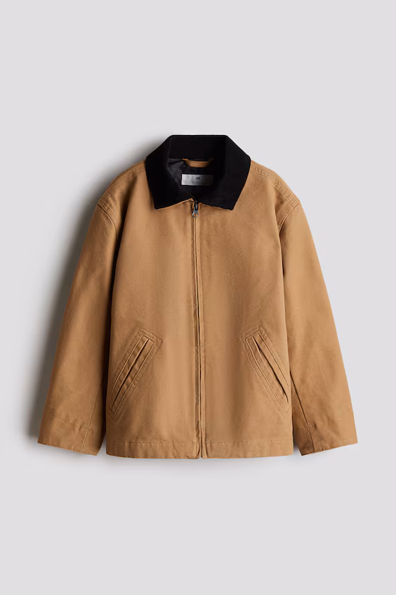 Хлопковая куртка из льняной ткани