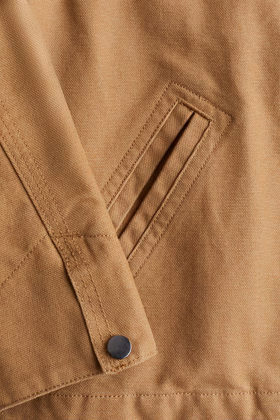 Хлопковая куртка из льняной ткани