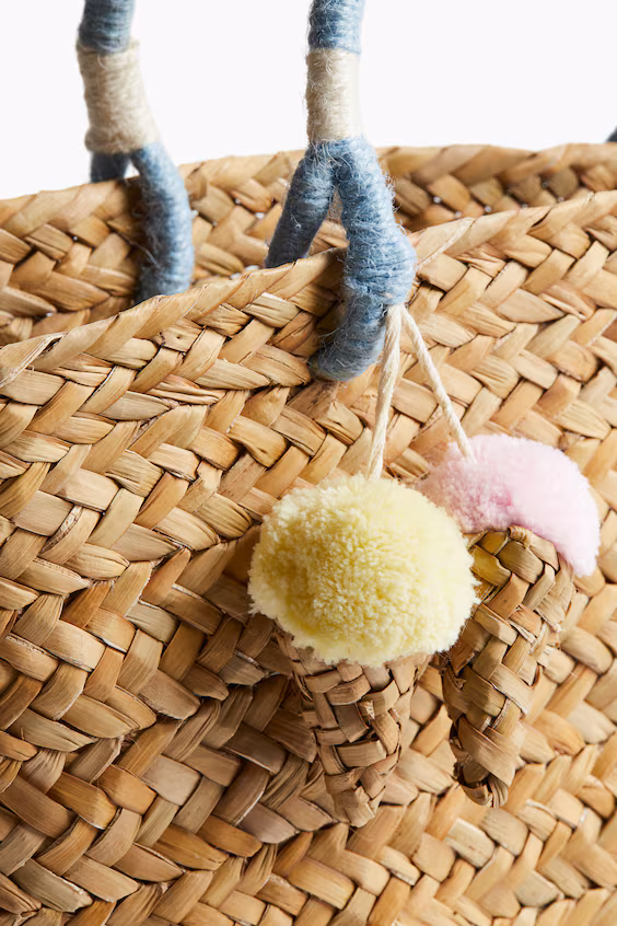 Сумка-шоппер из плетенки