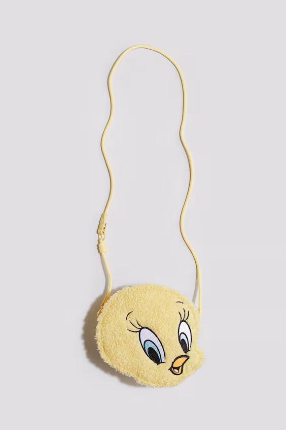 Сумка через плечо с мехом