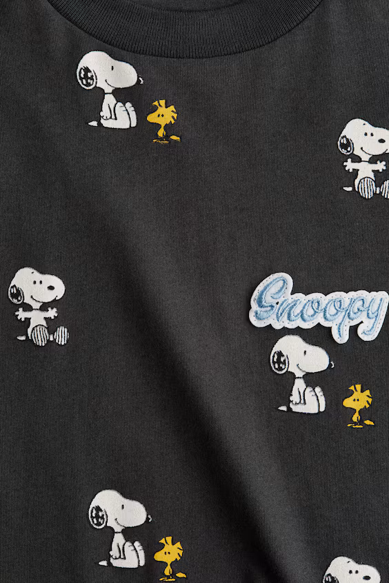 Большая футболка с принтом