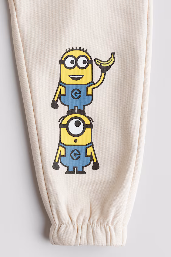 Костюм из 2 предметов из футера с принтом