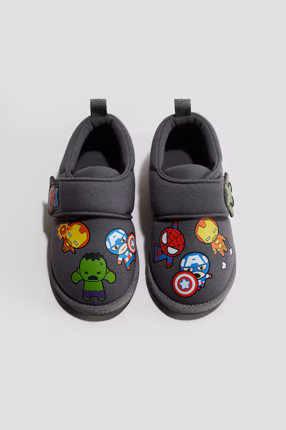 Тапочки из хлопка с принтом