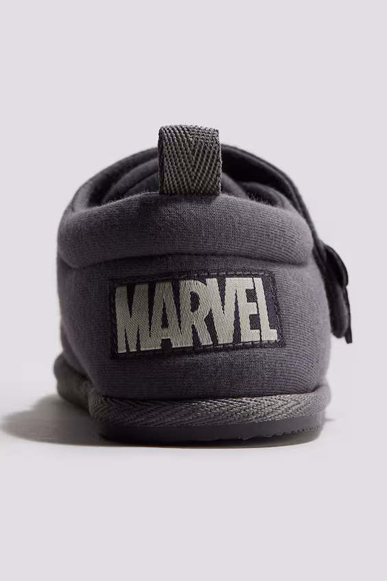 Тапочки из хлопка с принтом