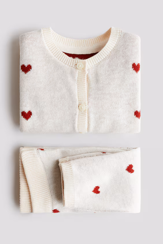 Набор из 2-х предметов из тонкой вязаной ткани