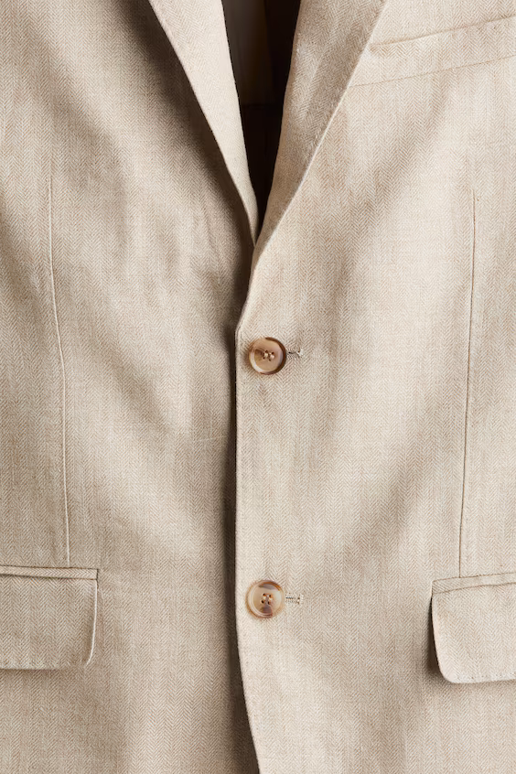 Пиджак slim fit из льна