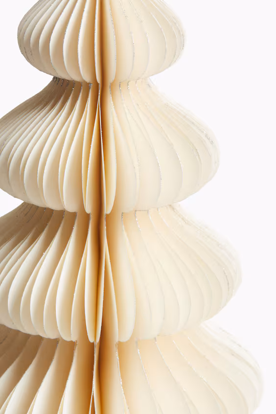 Большое декоративное украшение в форме елочки из бумаги h&m