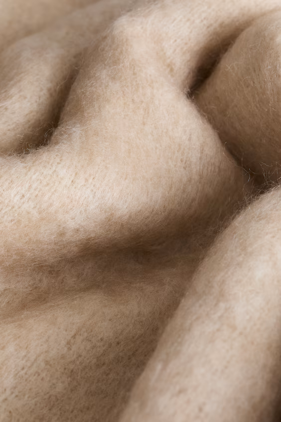 Одеяло с бахромой