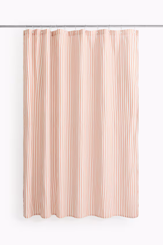Занавеска для душа в полоску
