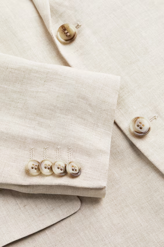 Пиджак slim fit из льна