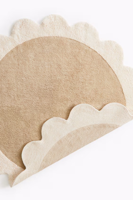 Коврик в форме цветка из хлопка