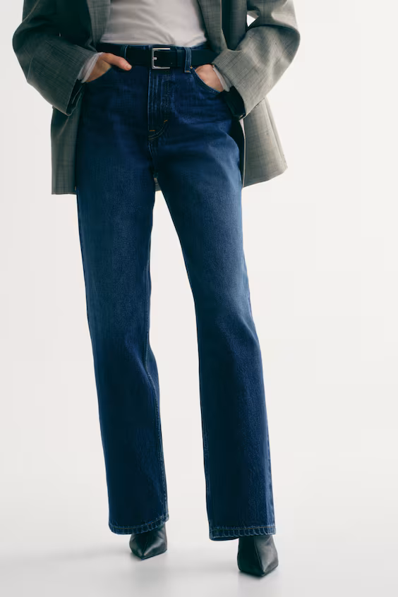 Джинсы прямого кроя h&m