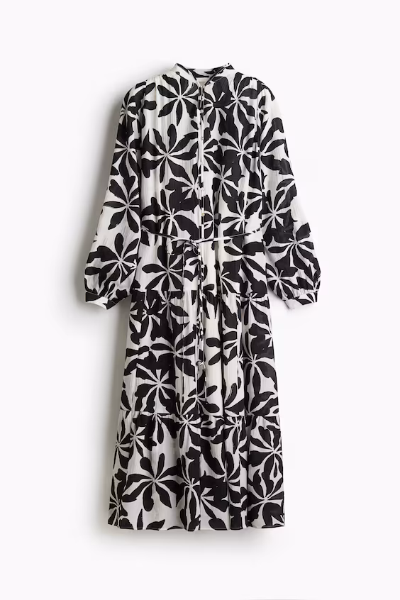 Оверсайз платье из мятой ткани