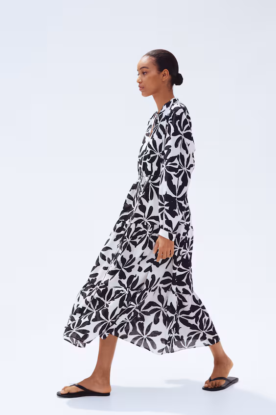 Оверсайз платье из мятой ткани