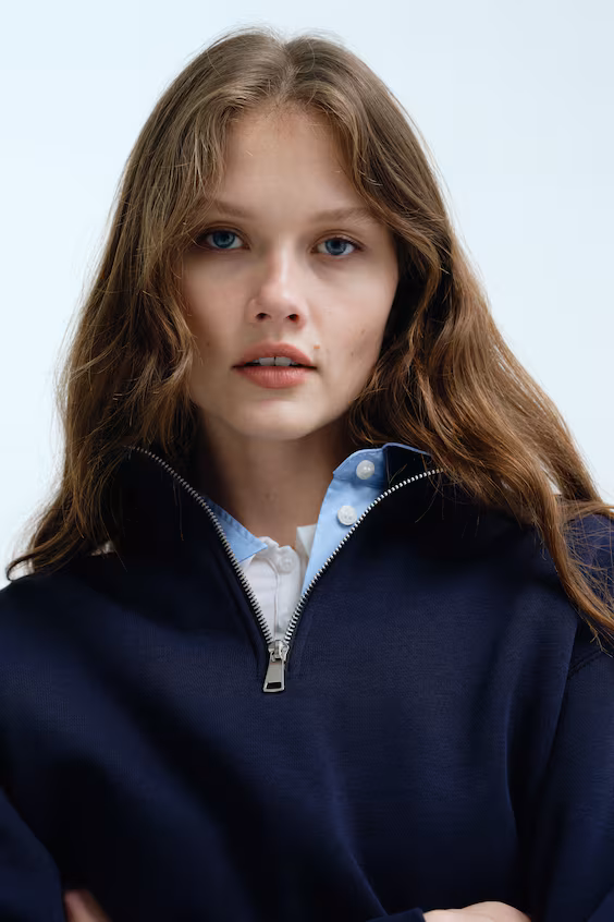 Свитшот с застежкой на молнии