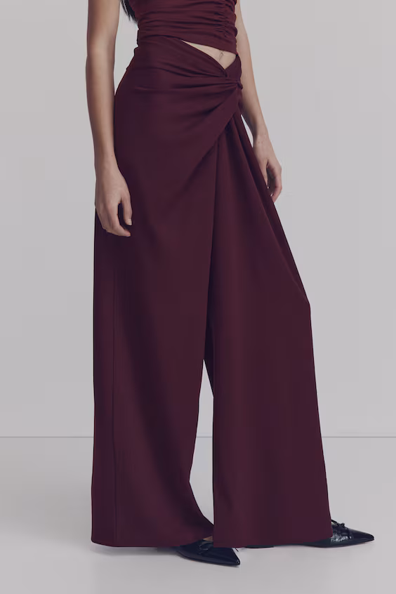 Брюки с изогнутым деталем h&m