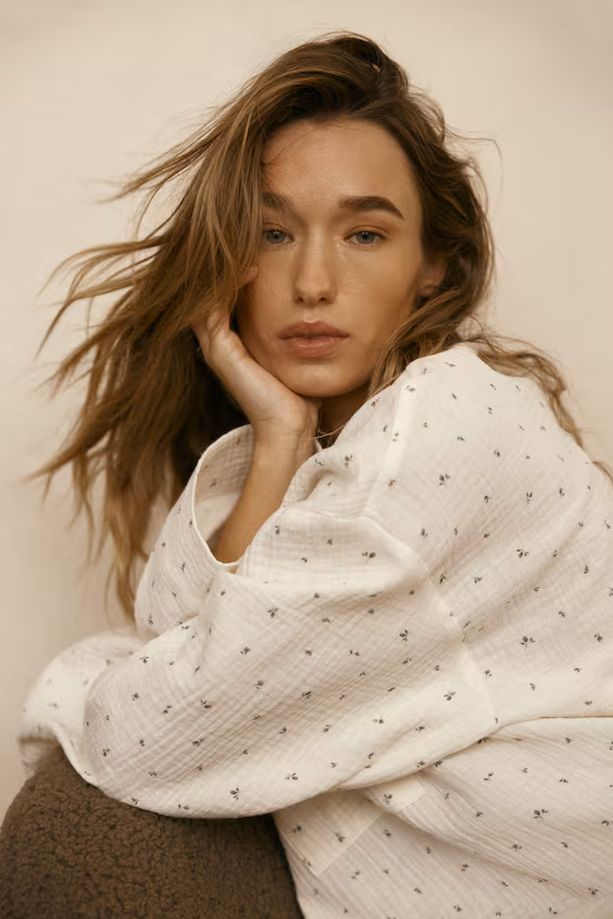 Пижама из хлопковой муслина