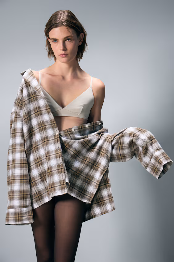 Рубашка пижама из фланели, комфорт