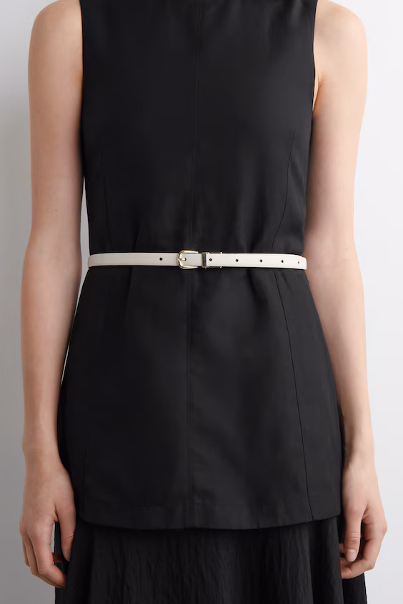 Ремень из тонкой обратимой кожи