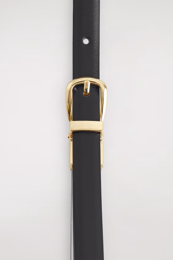 Ремень из тонкой обратимой кожи