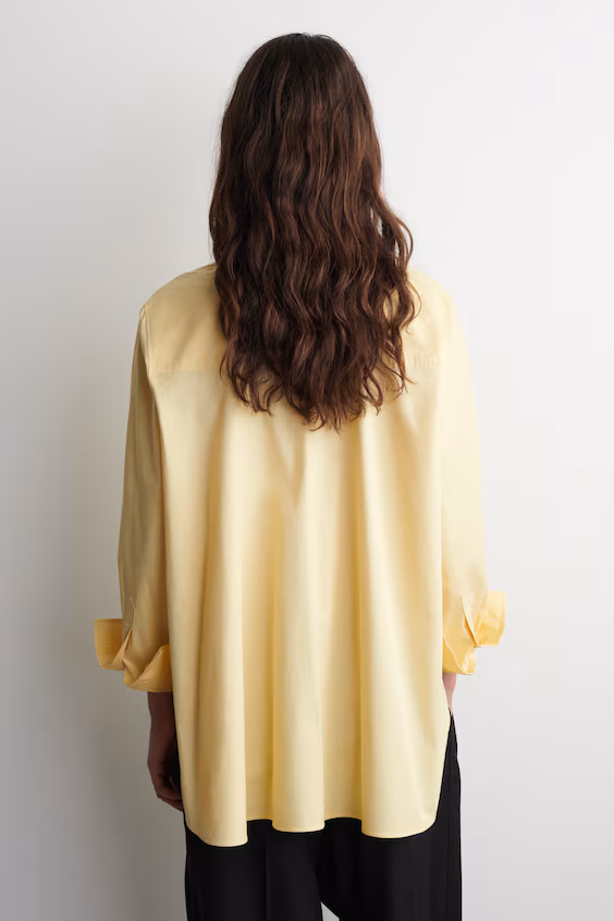 Рубашка из хлопка комфортного кроя