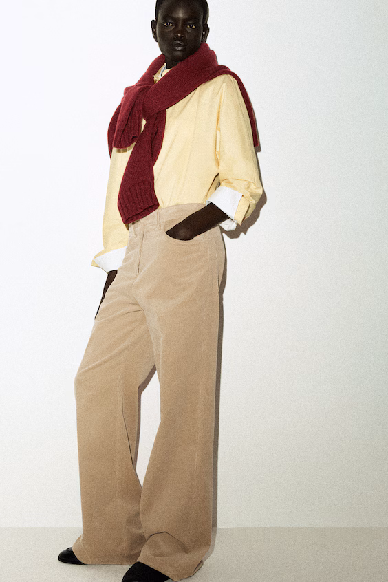 Рубашка из хлопка комфортного кроя